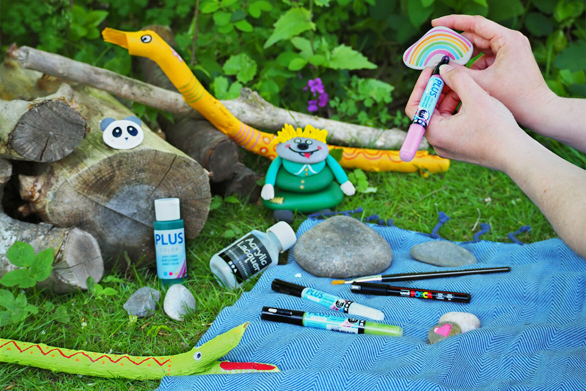 Laat je fantasie de vrije loop met verf op steen